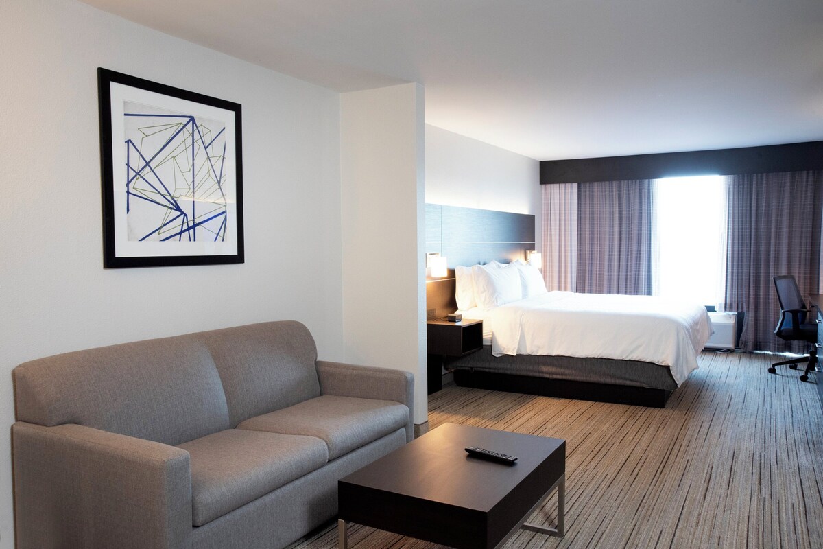 Suite, 1 très grand lit et 1 canapé-lit | Commodité de la chambre