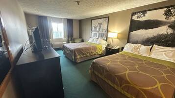 Room, 2 Queen Beds, Non Smoking | 1 bedroom, free Internet, bed sheets, alarm clocks