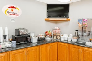 Free daily on-the-go breakfast