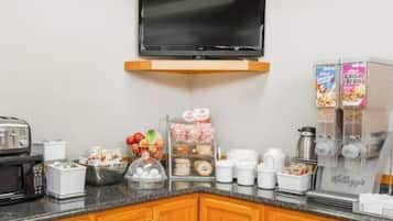 Free daily on-the-go breakfast