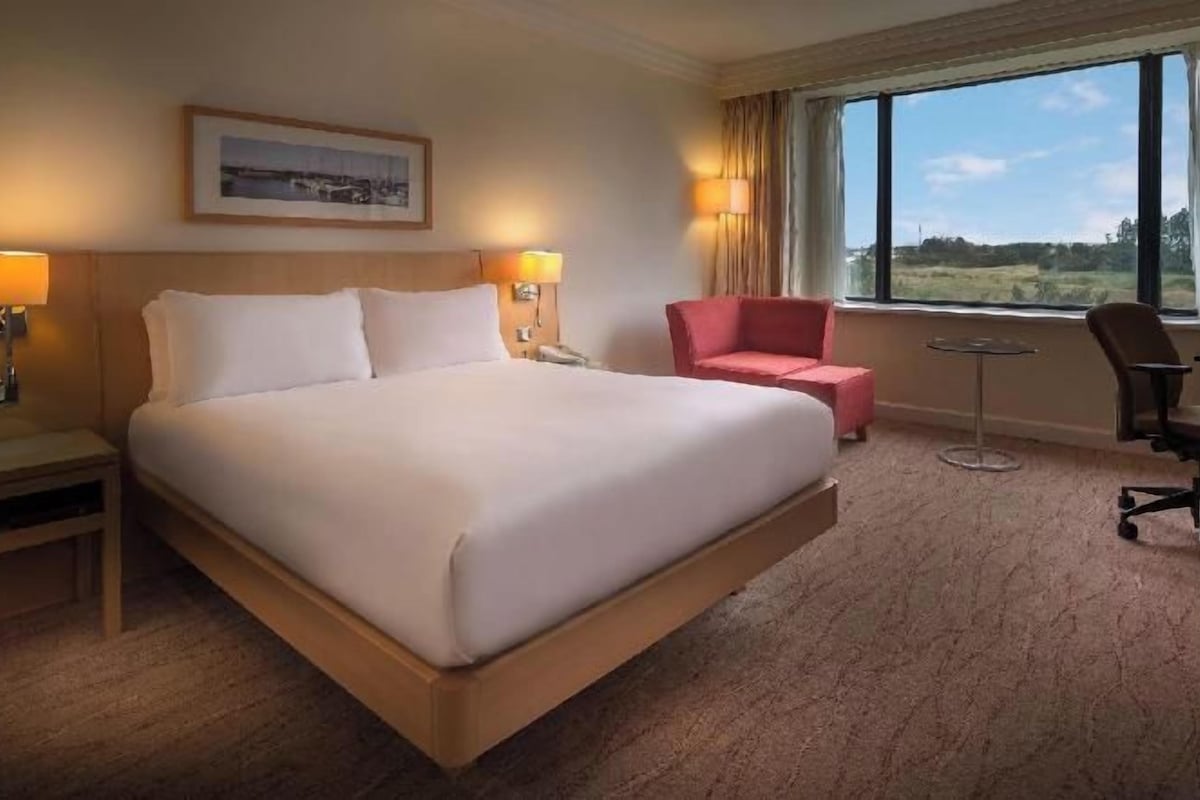 In-room safe, desk, laptop workspace, blackout curtains