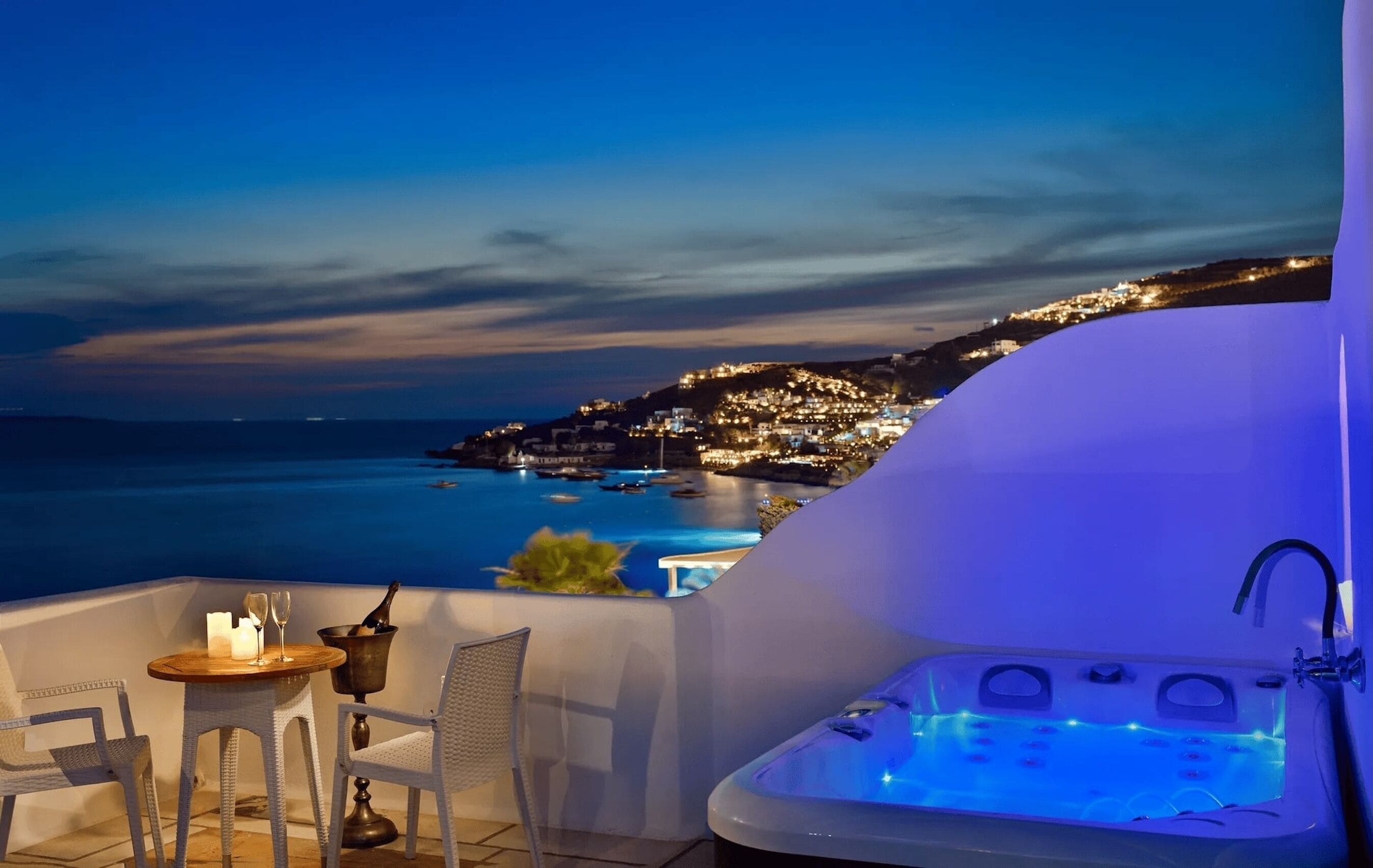 delos two bedroom villa with private pool & sea view | view from room