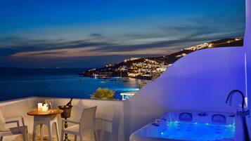 Delos Two Bedroom Villa with Private Pool & Sea View | View from room