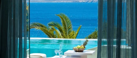 Delos Two Bedroom Villa with Private Pool & Sea View | View from room