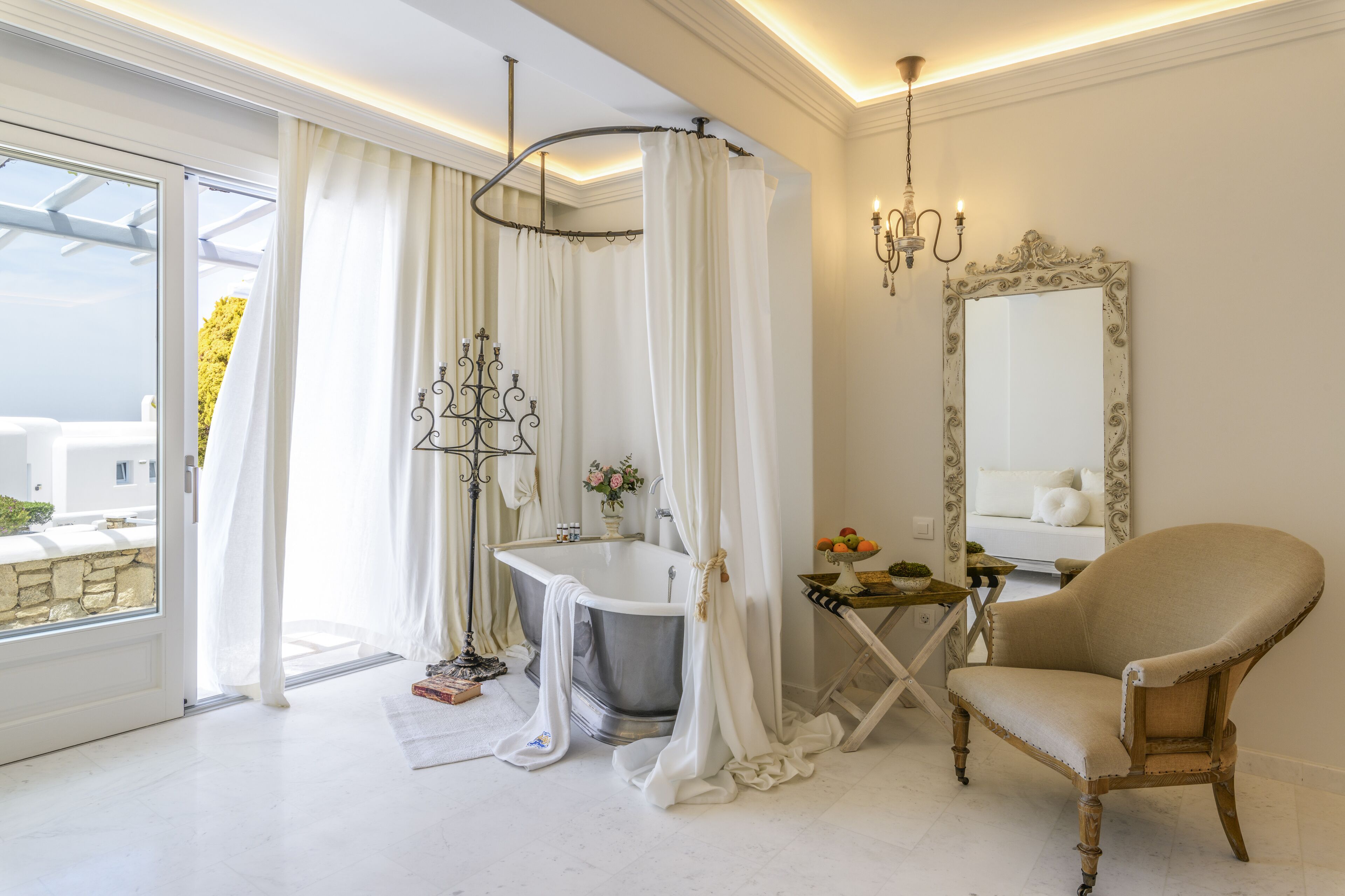 premium aegean room with partial sea view | 1 bedroom, minibar, in-room safe, blackout curtains