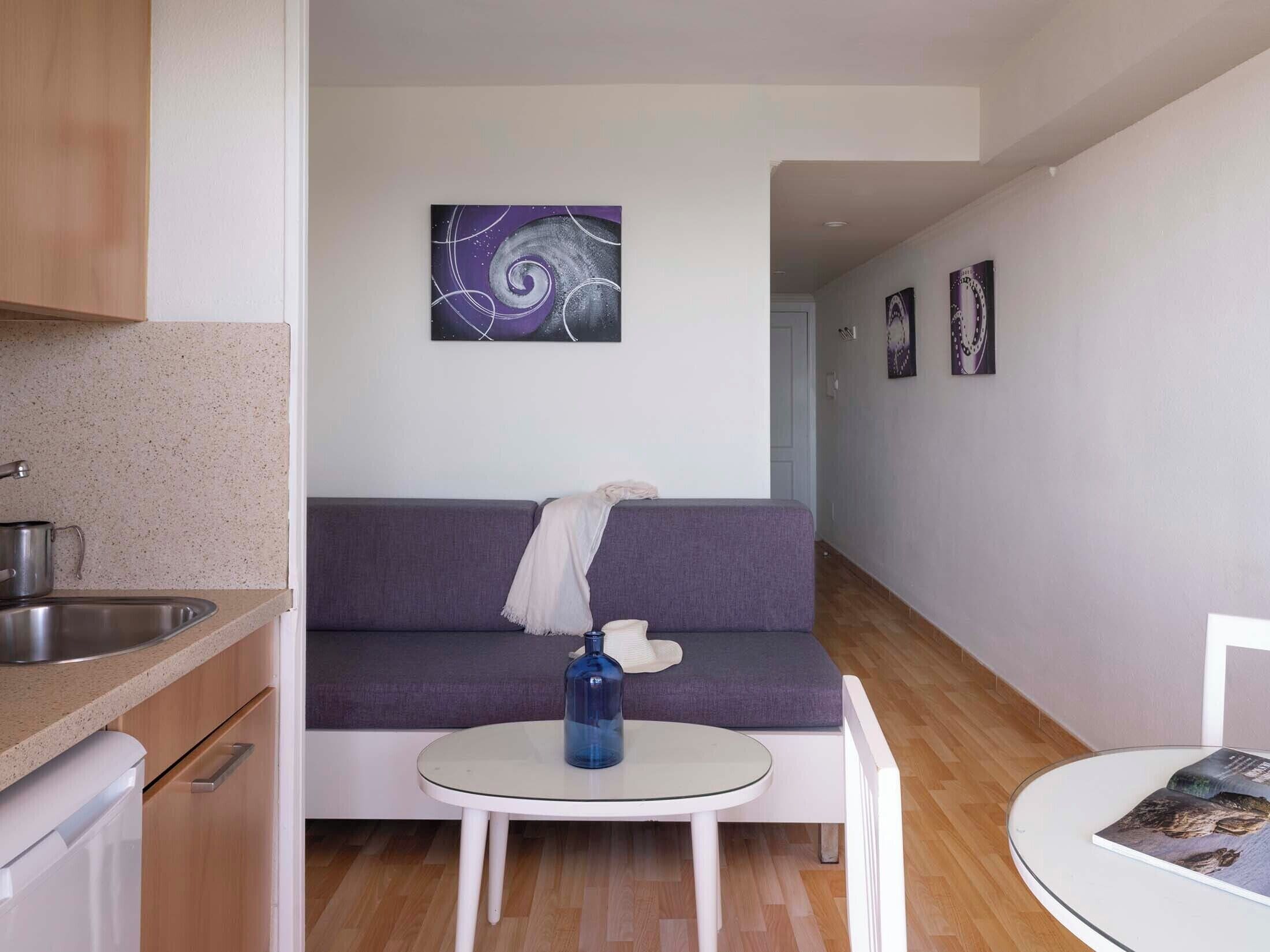 24-inch flat-screen TV with satellite channels, TV