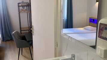 Free toiletries, hair dryer, towels