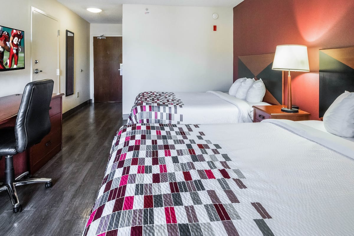 Blackout curtains, iron/ironing board, free WiFi, bed sheets