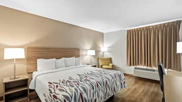 Blackout drapes, iron/ironing board, free WiFi, bed sheets