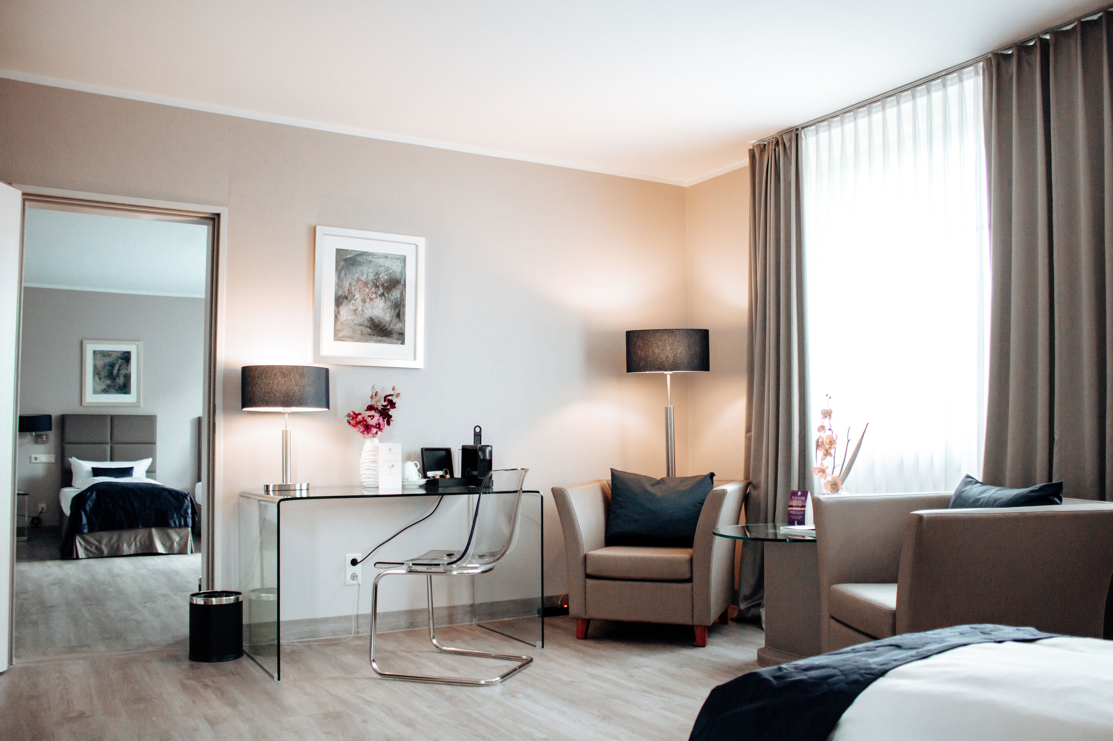 business double room | in-room safe, desk, iron/ironing board, free cots/infant beds