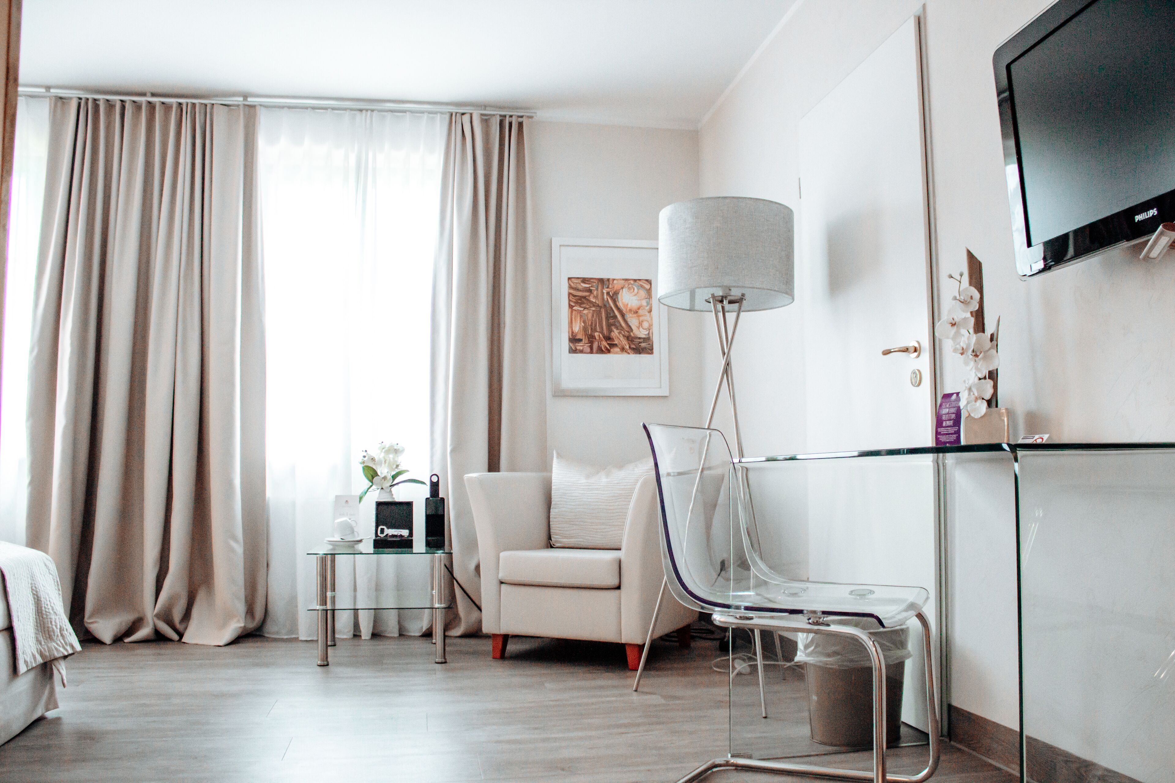 superior double room, allergy friendly, garden area | in-room safe, desk, iron/ironing board, free cots/infant beds