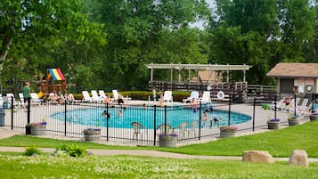 Indoor pool, seasonal outdoor pool