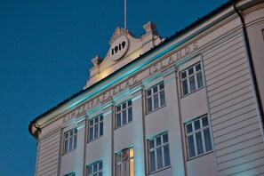 Front of property – evening/night