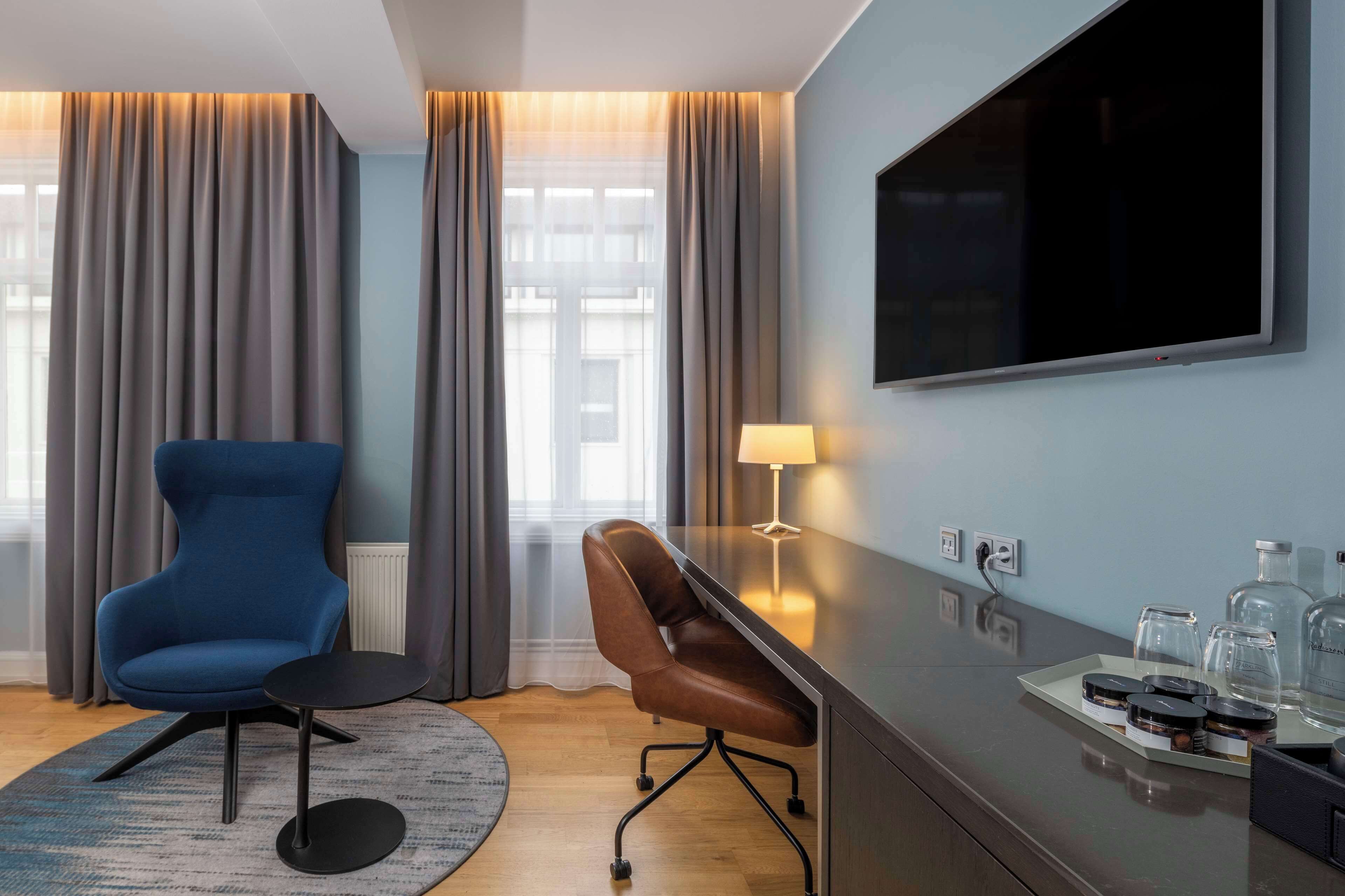 premium room | minibar, in-room safe, desk, laptop workspace