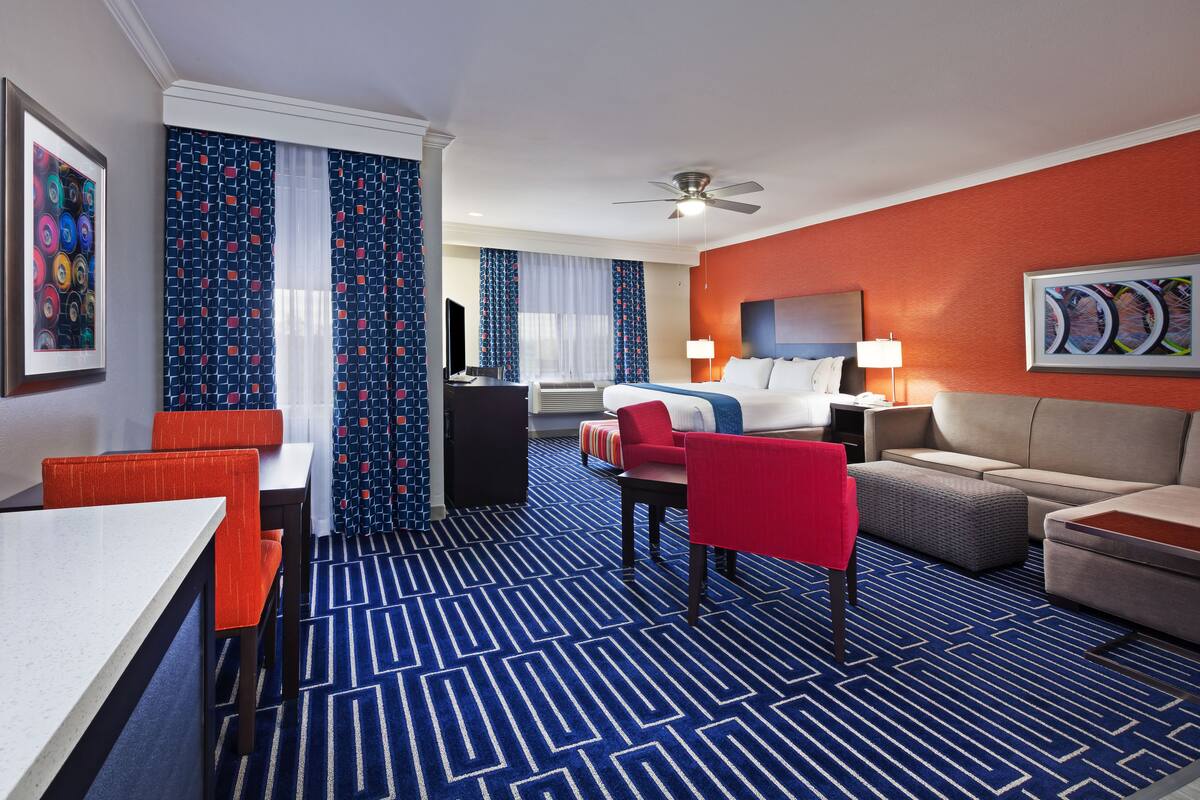 In-room safe, desk, blackout drapes, iron/ironing board
