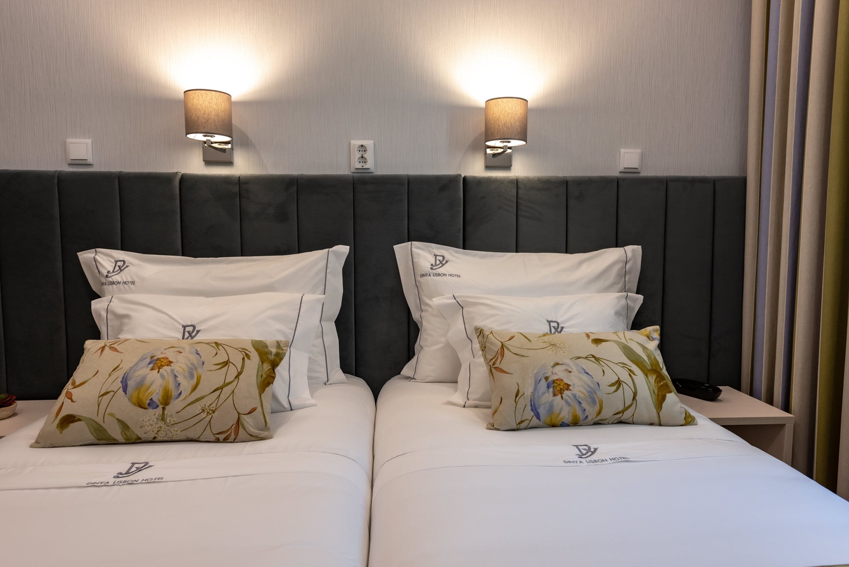 Egyptian cotton sheets, premium bedding, down comforters, minibar
