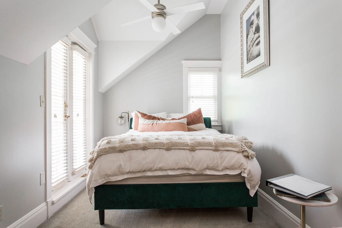 Queen Bed Deck (Mary Atkins) | Premium bedding, pillowtop beds, individually decorated