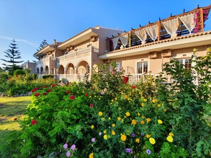 Vista frontal de la propiedad