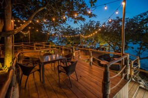 Lunch, dinner, brunch served; Mediterranean cuisine, beach views 