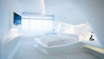 Coffres-forts dans les chambres, bureau, rideaux occultants