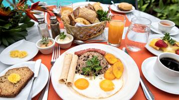 Free daily full breakfast