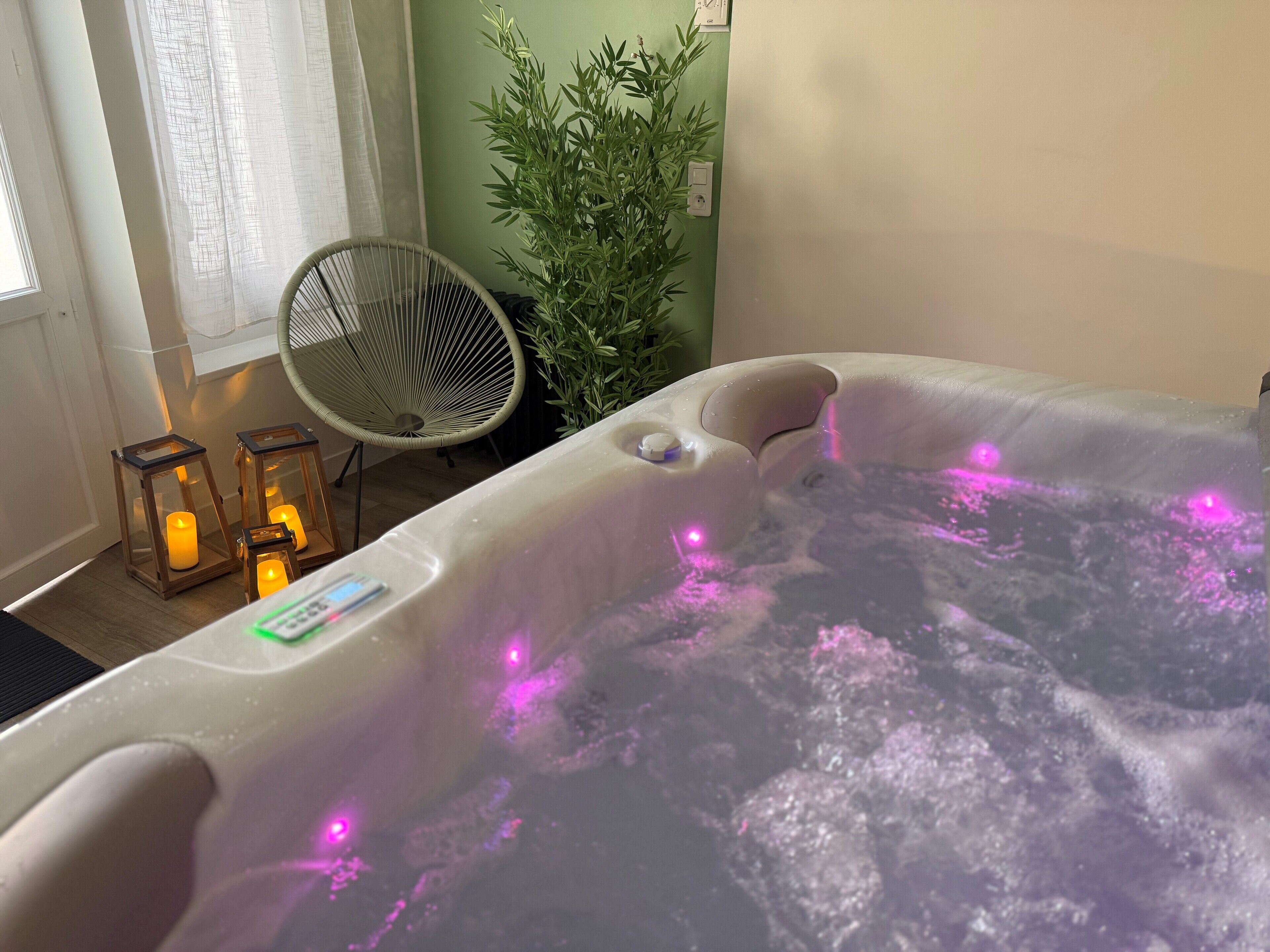 Sauna, bain à remous