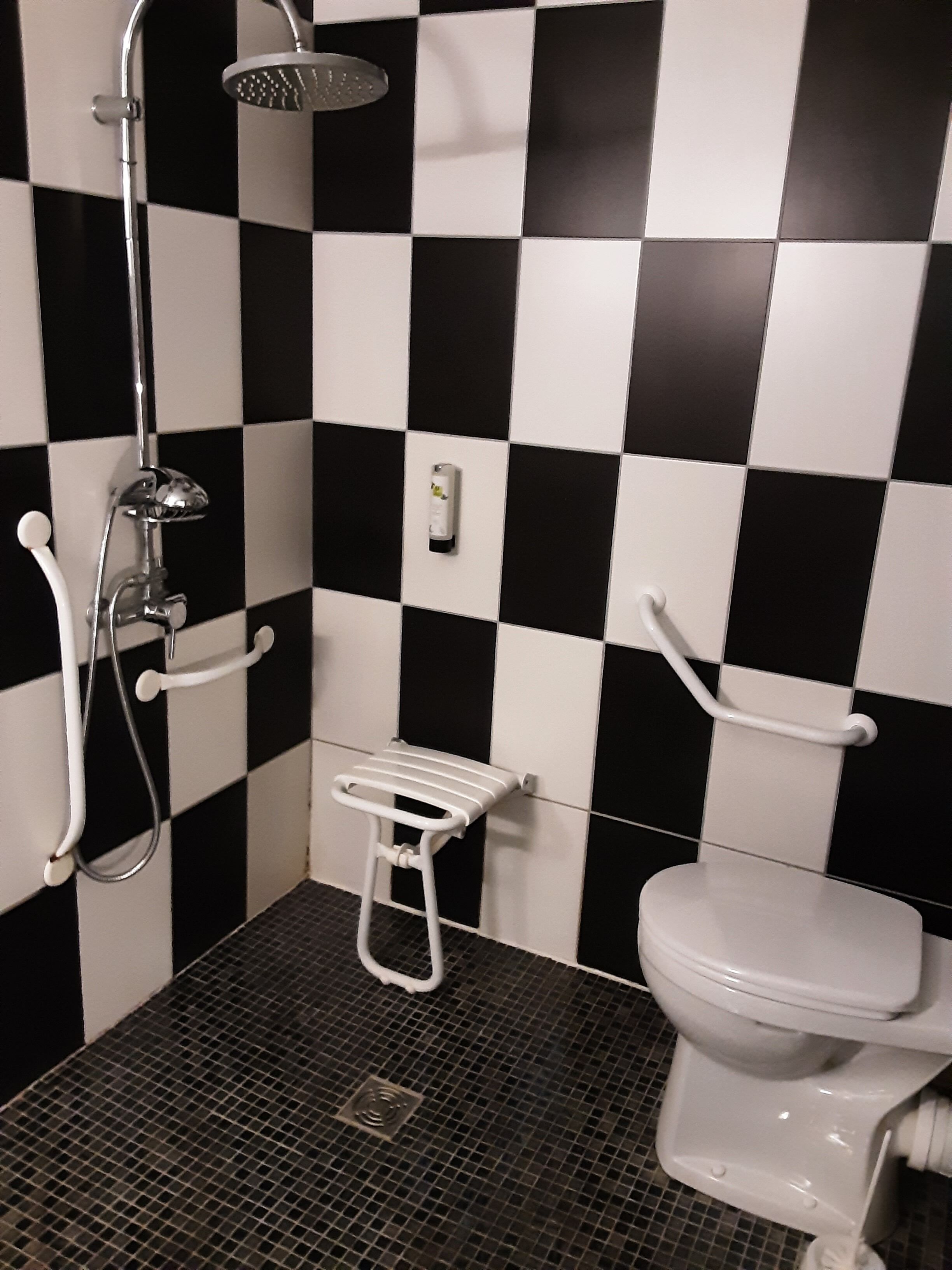 comfort triple room, accessible, garden view | bathroom | hair dryer, towels