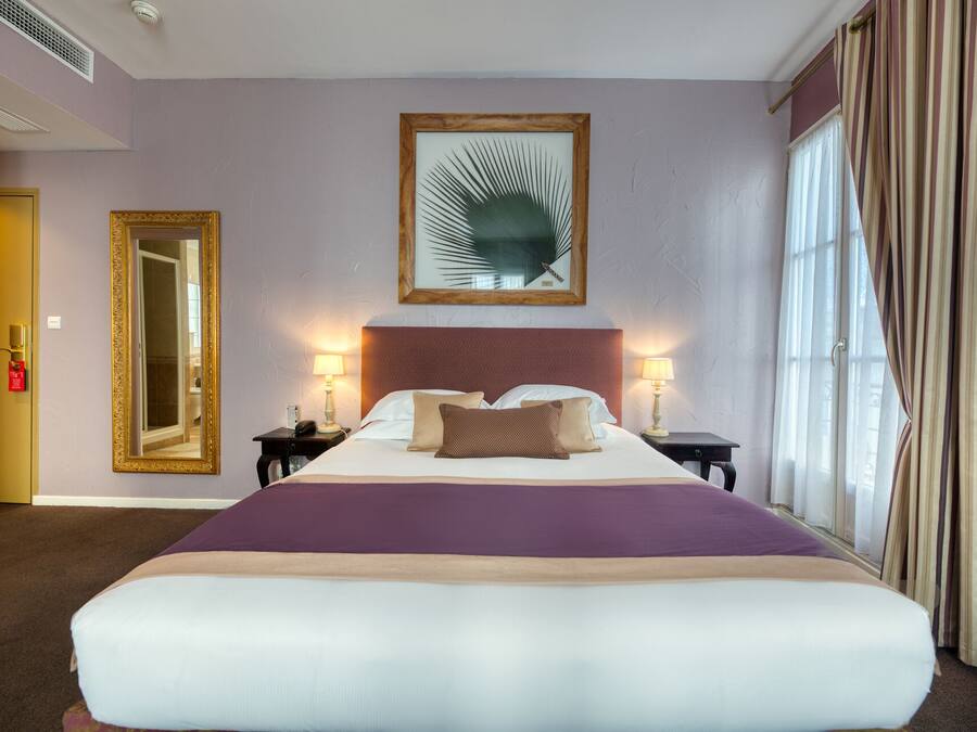 Premium bedding, down comforters, individually decorated