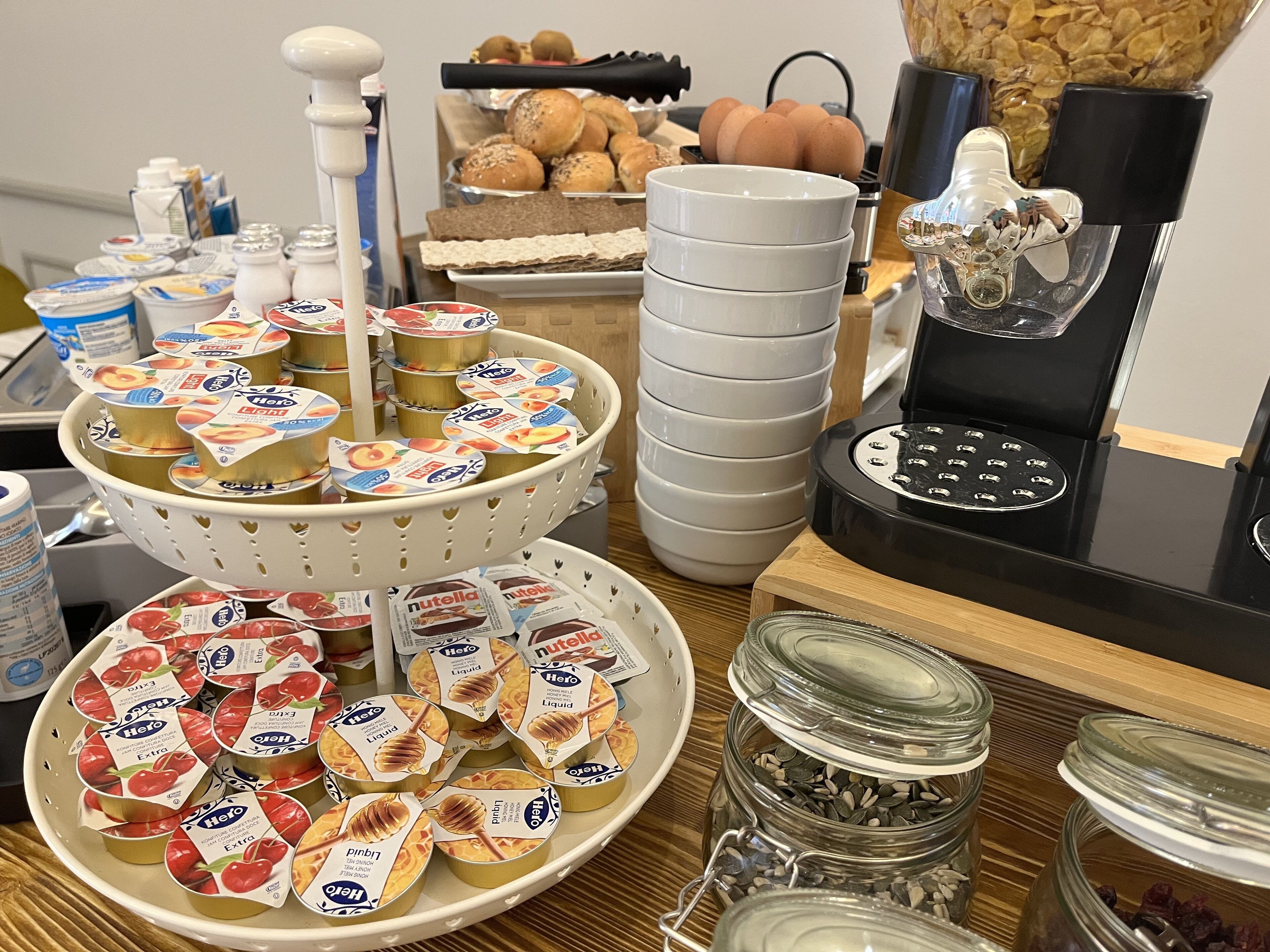 Daily buffet breakfast (EUR 15 per person)