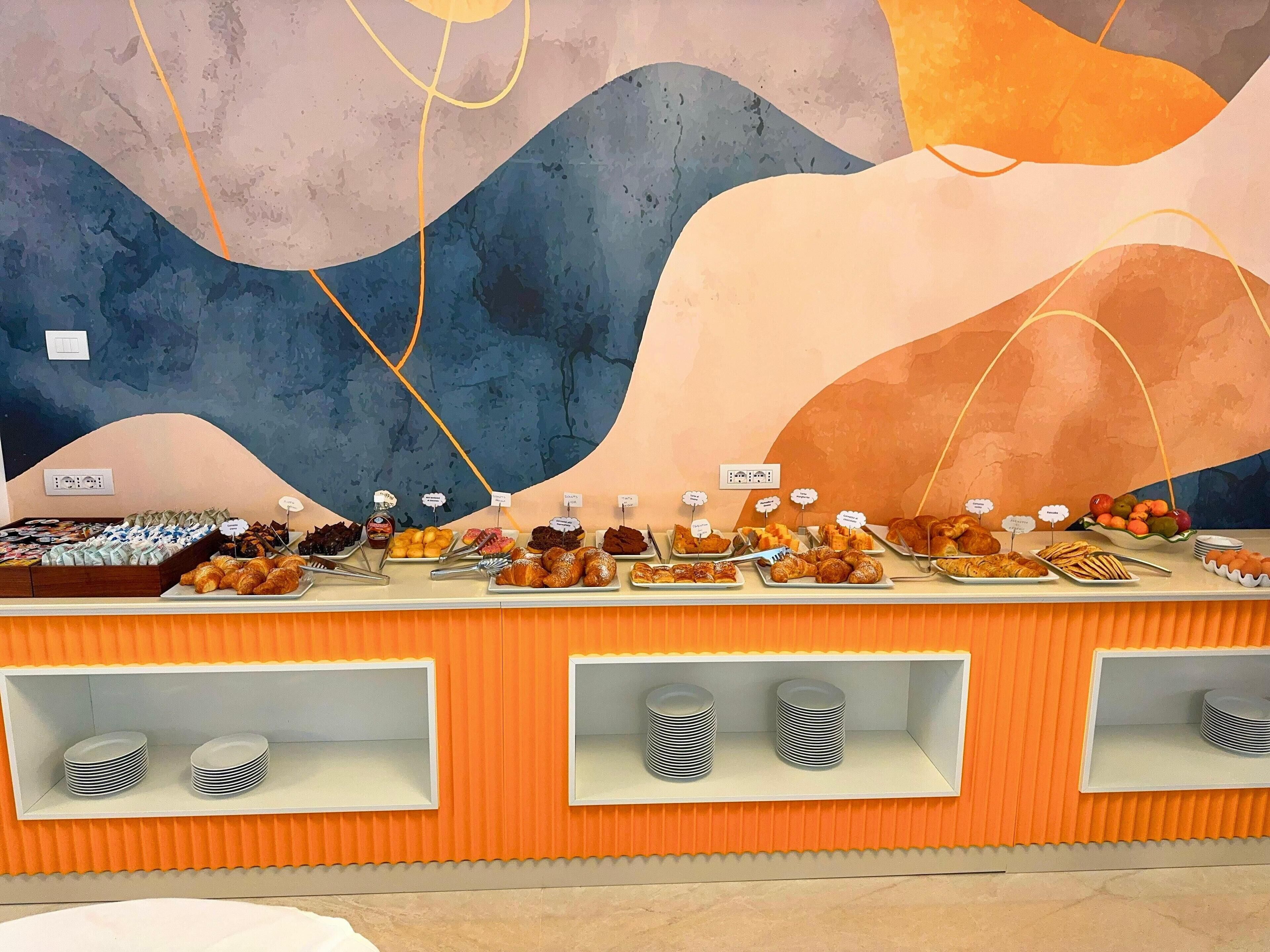 daily buffet breakfast (eur 15.00 per person)