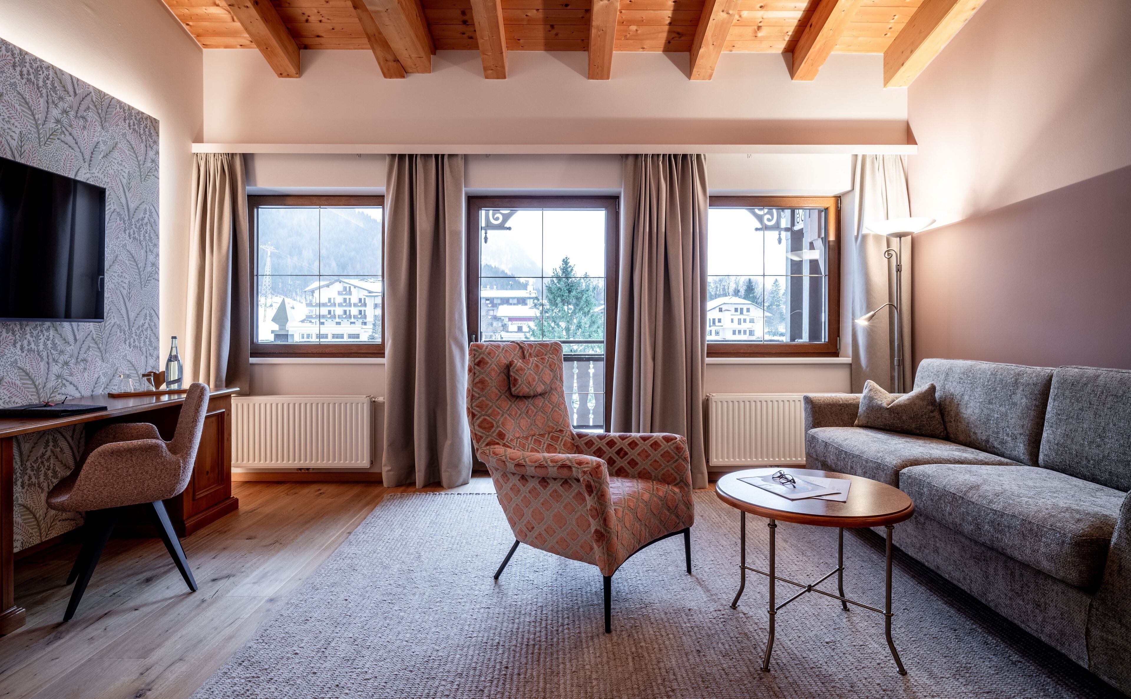 junior suite, balcony, mountain view | 1 bedroom, hypo-allergenic bedding, down duvets, minibar