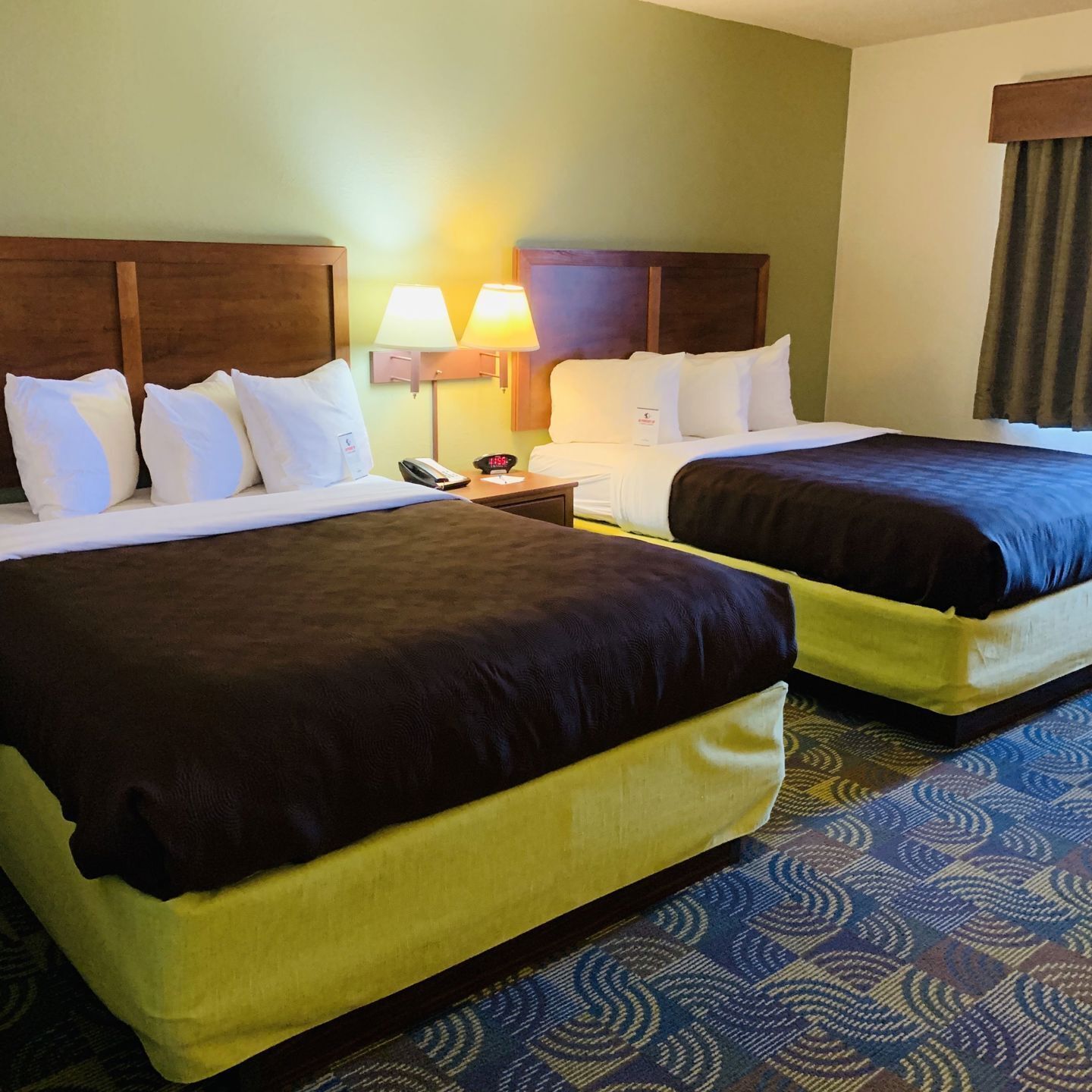 In-room safe, blackout curtains, iron/ironing board
