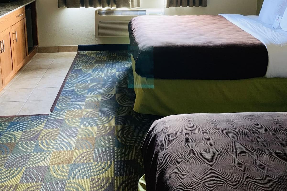 In-room safe, blackout curtains, iron/ironing board