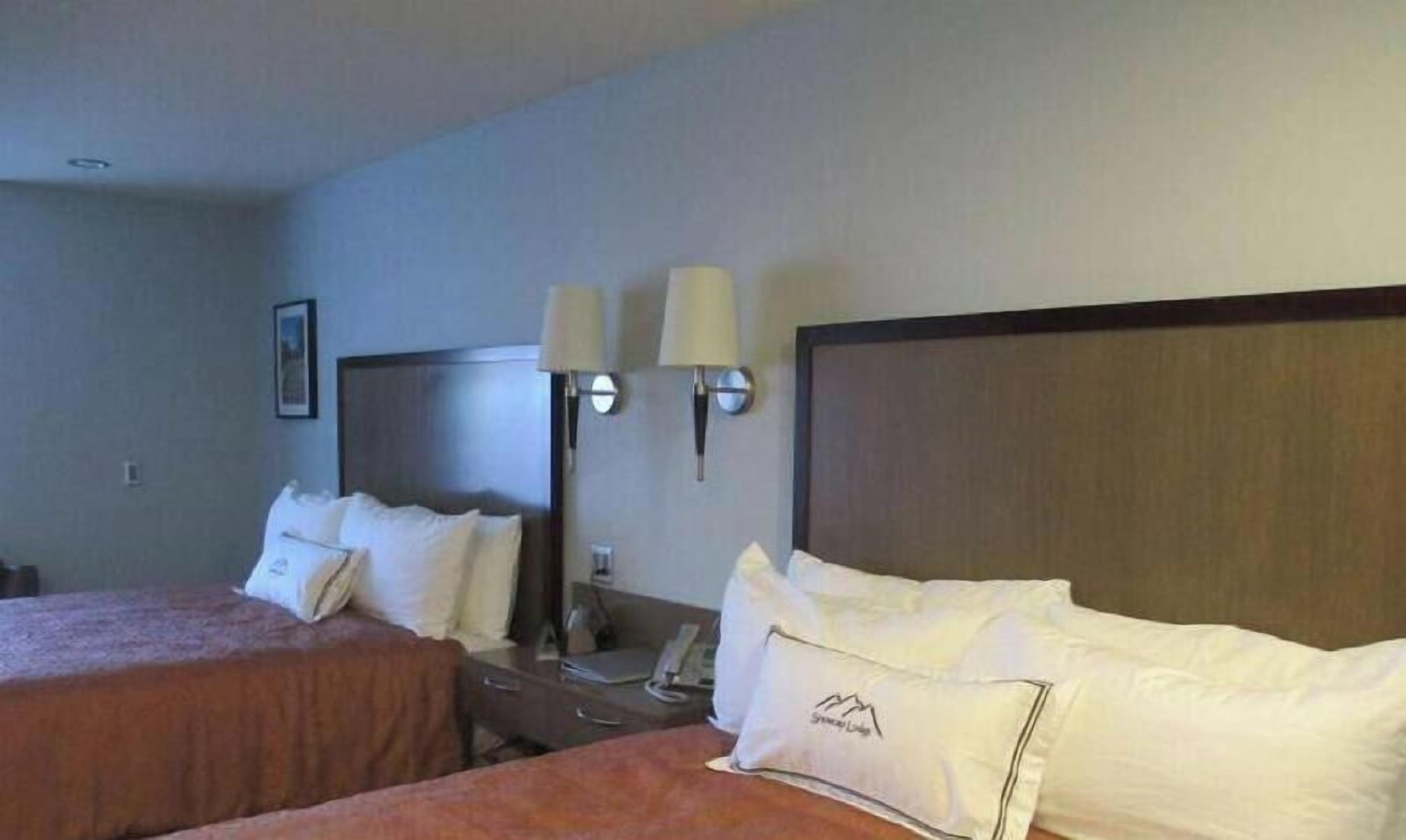 Premium bedding, down comforters, desk, blackout drapes