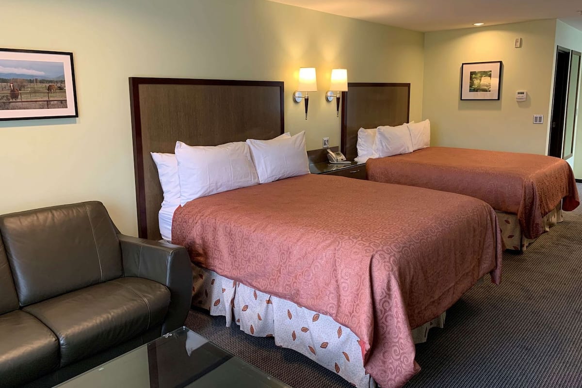 Premium bedding, down duvets, desk, blackout curtains