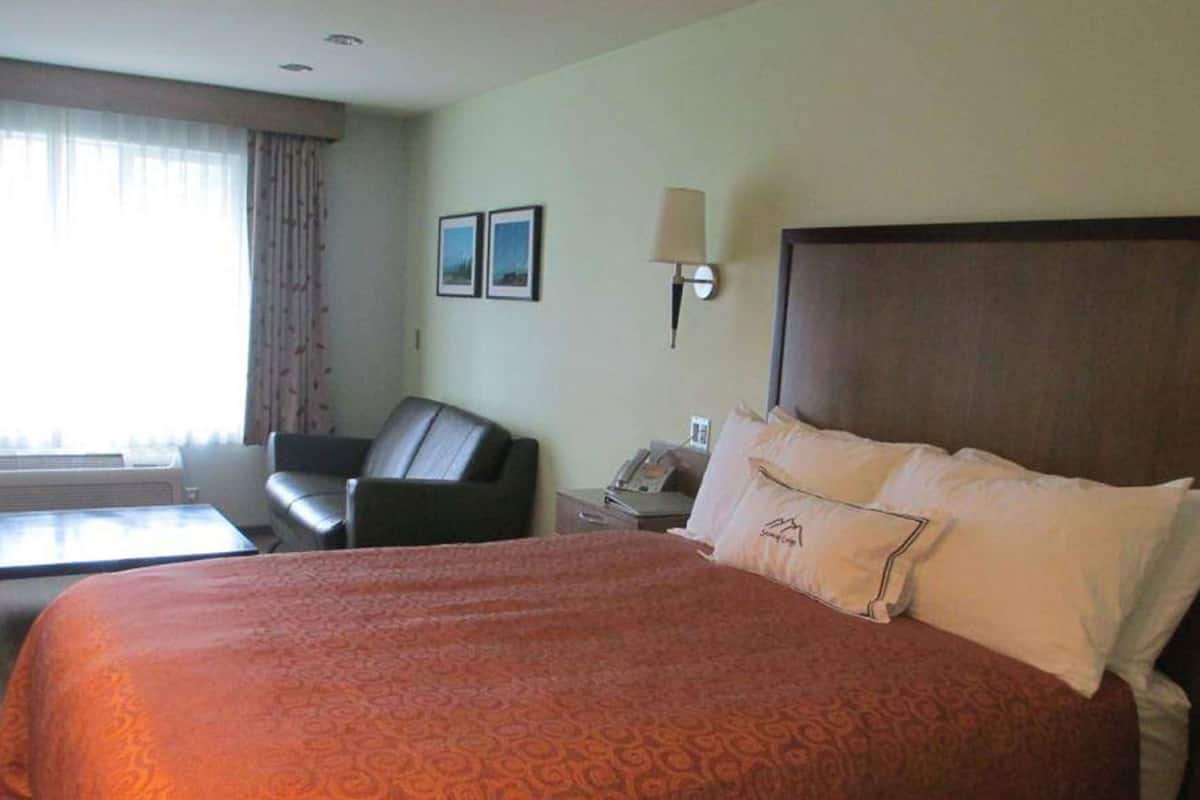 Premium bedding, down duvets, desk, blackout curtains