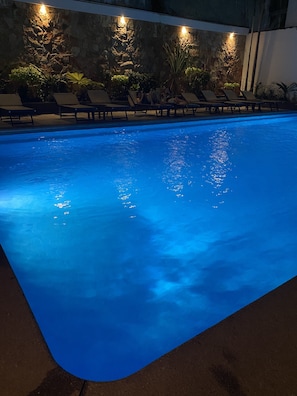2 outdoor pools, pool umbrellas, sun loungers