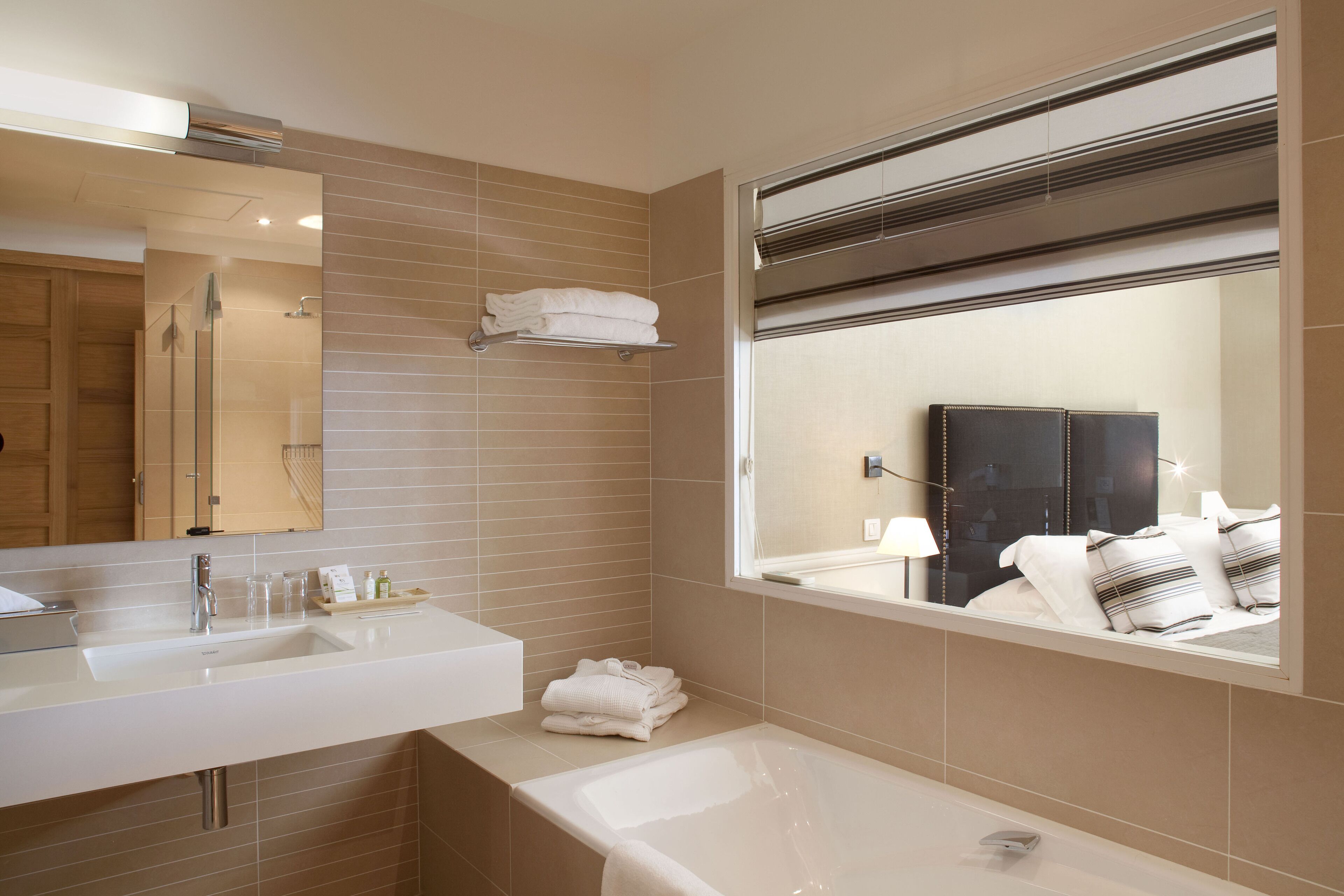 free toiletries, hair dryer, towels, soap