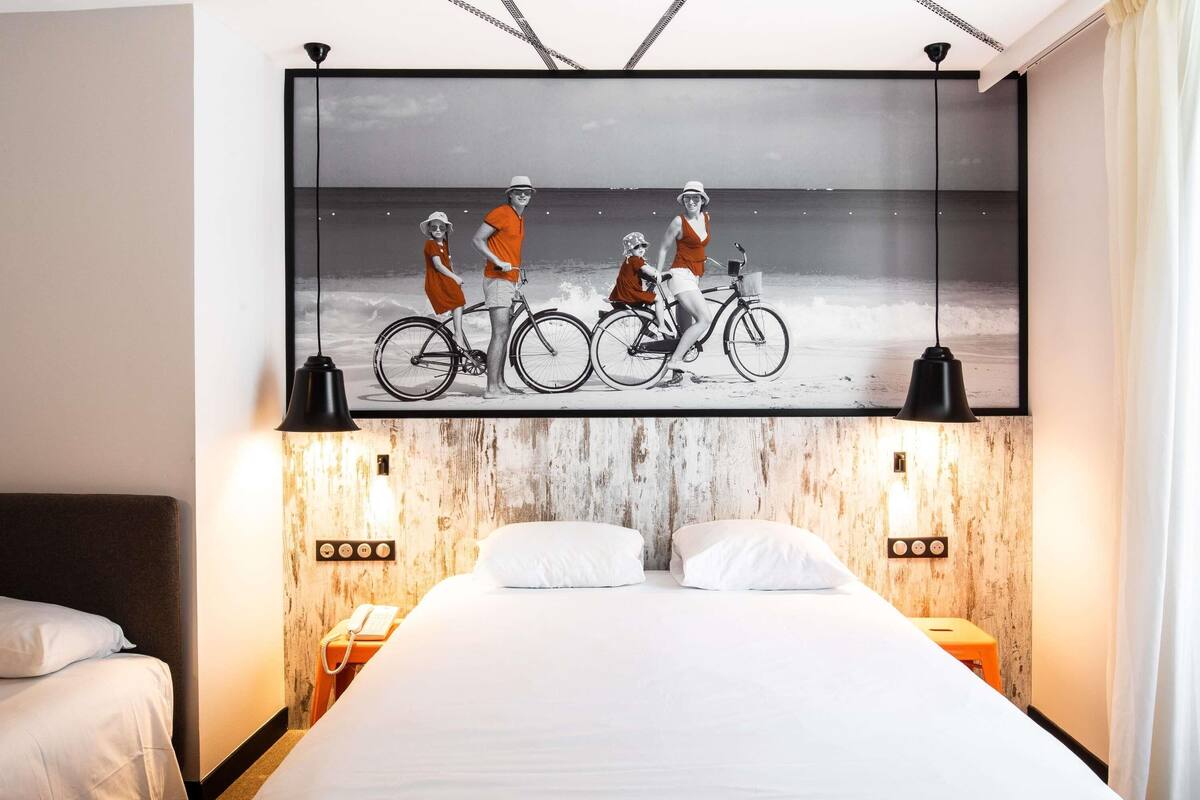 standard double room, 1 double bed with sofa bed | premium bedding, in-room safe, individually decorated