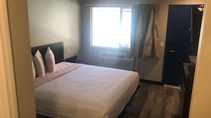 Desk, blackout drapes, iron/ironing board, free WiFi