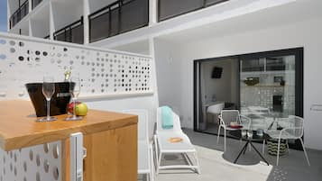 Chambre supérieure avec lits jumeaux | Terrasse/patio