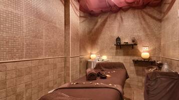 Outdoor treatment areas, sauna, hot tub, Turkish bath, body treatments