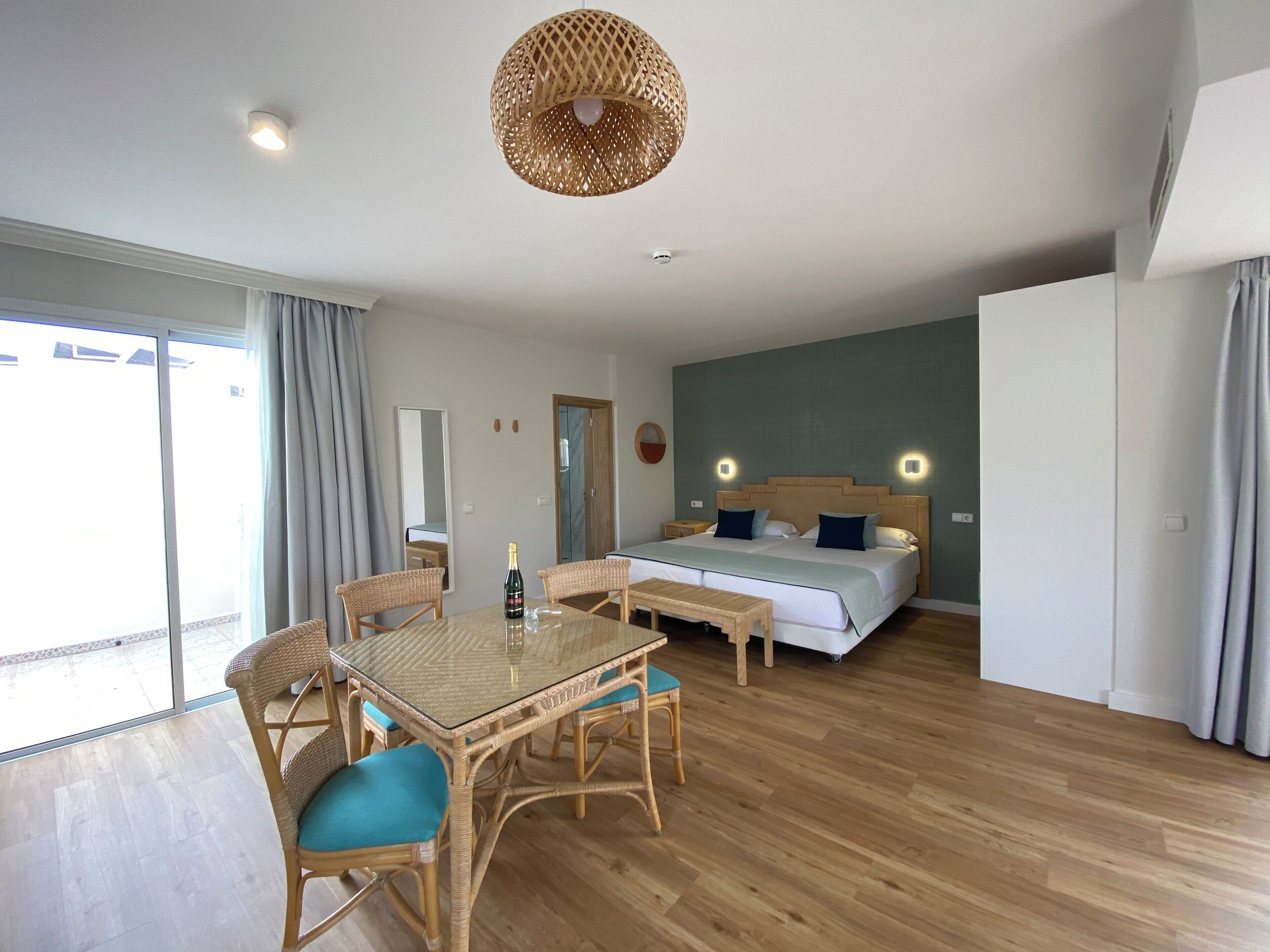 Blackout drapes, soundproofing, iron/ironing board (on request), WiFi