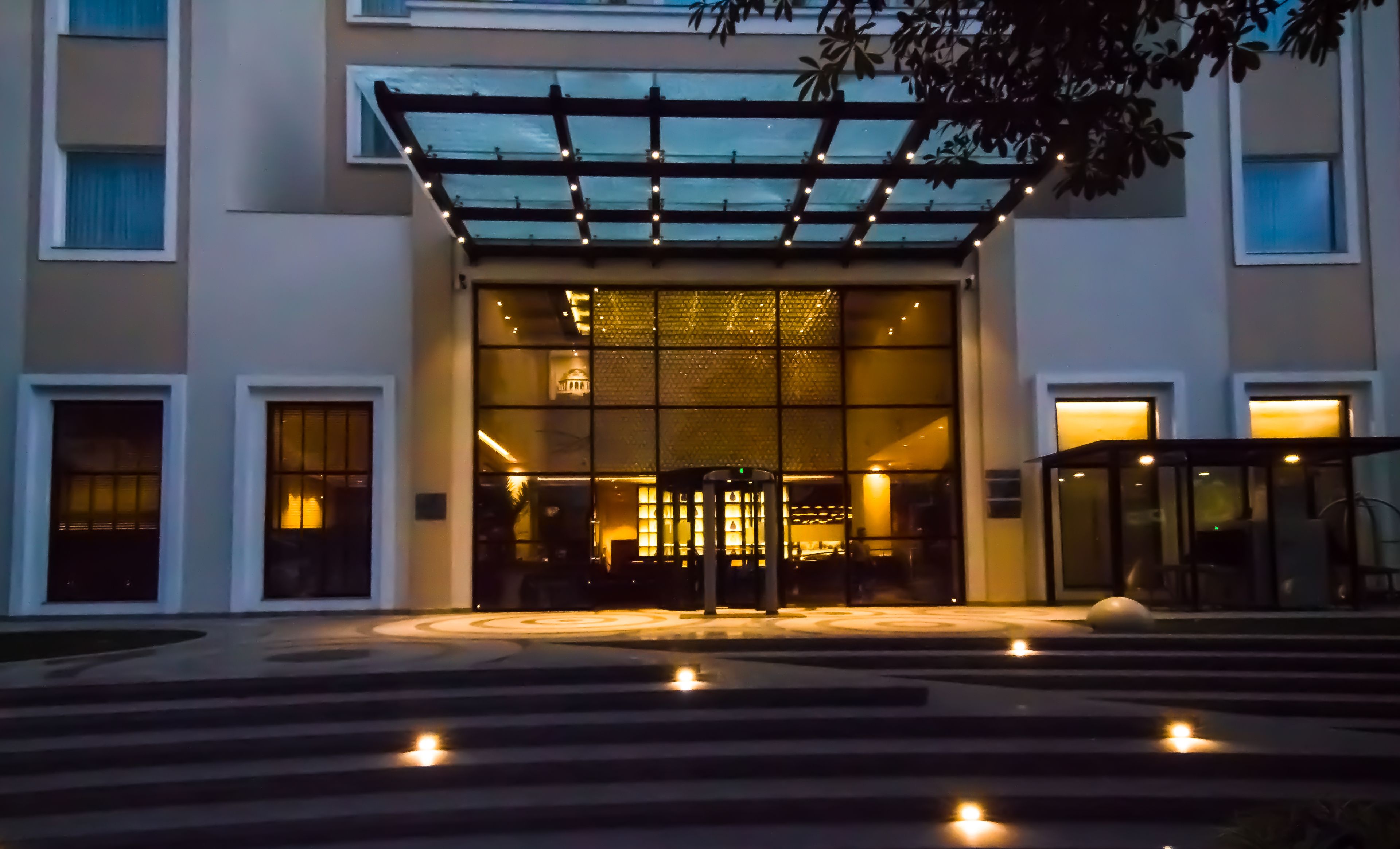 front of property – evening/night