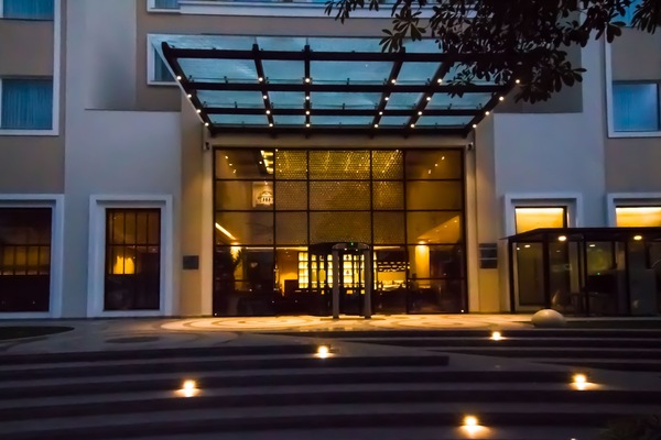 Front of property – evening/night