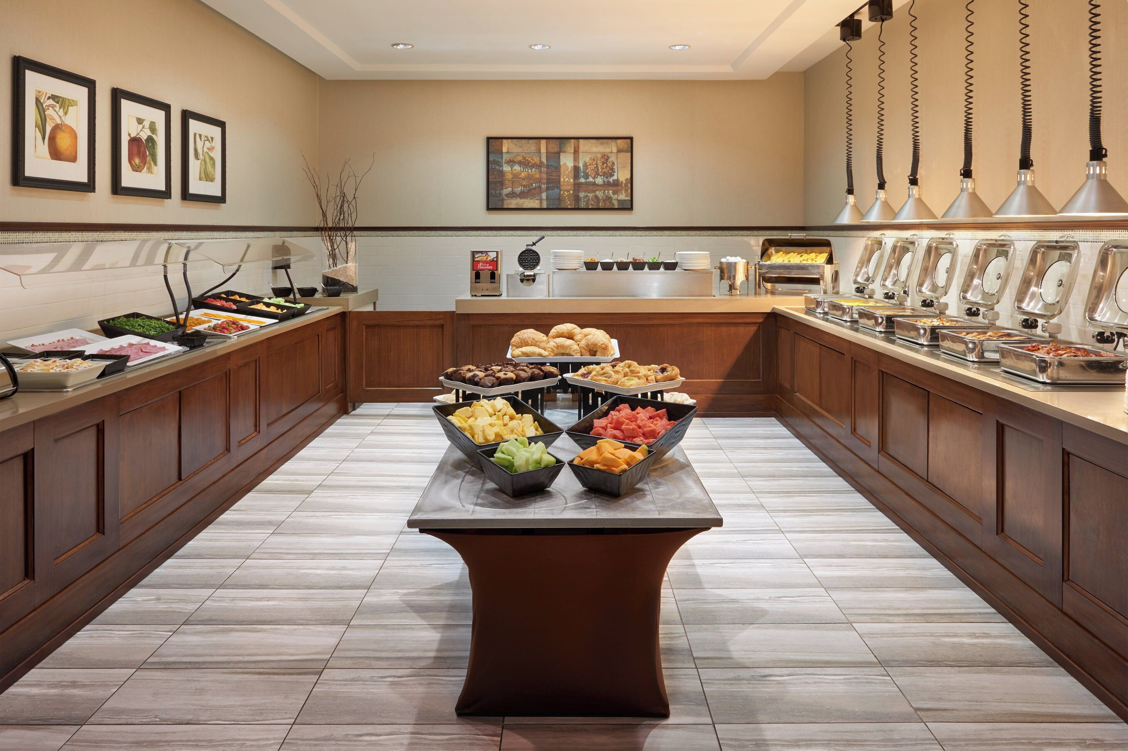 Daily buffet breakfast for a fee
