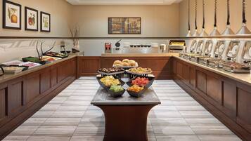 Daily buffet breakfast for a fee