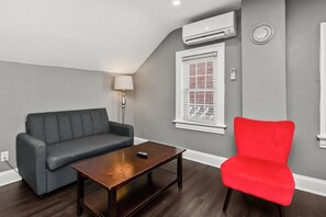 37-inch flat-screen TV with cable channels, TV