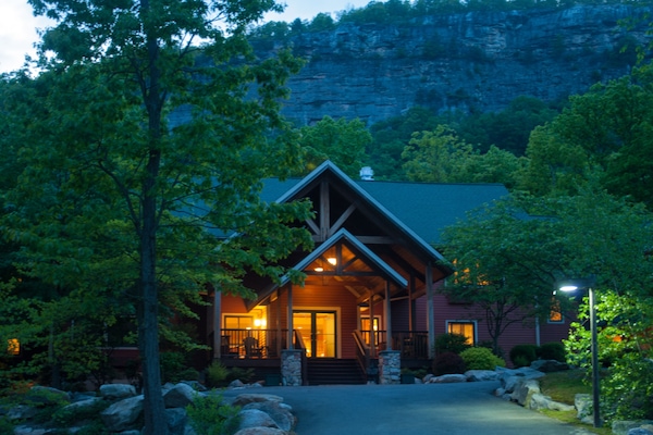 Front of property – evening/night