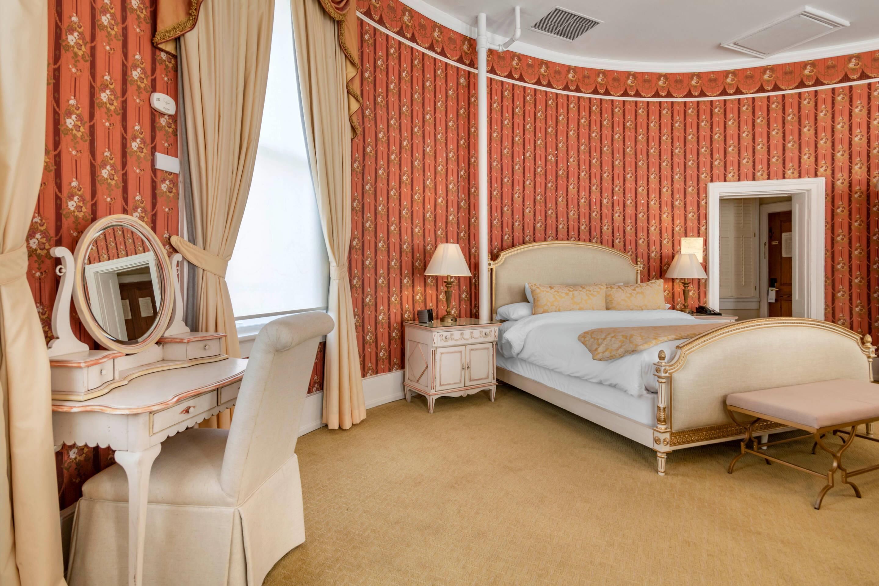 premium bedding, down duvets, pillow-top beds, individually decorated